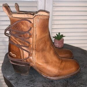 Bed Stu Cobbler Blaire Brown Leather ankle boots boho western Size 8.5